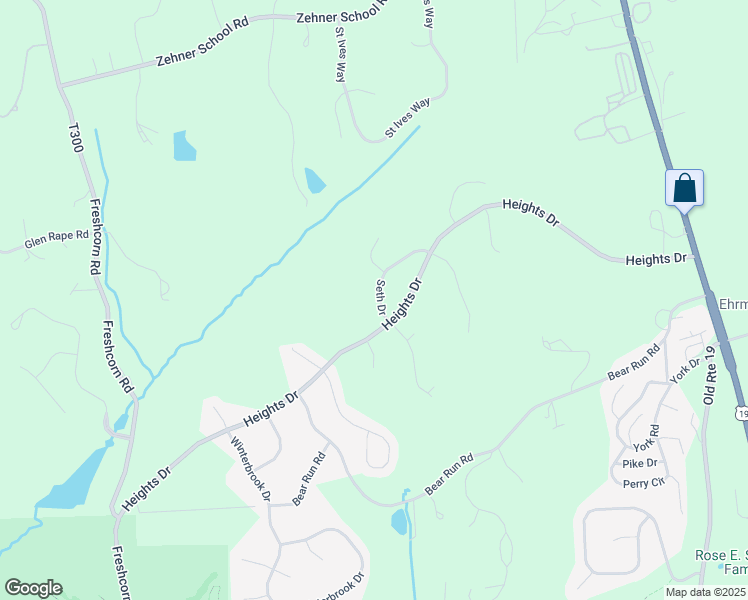 map of restaurants, bars, coffee shops, grocery stores, and more near 707 Seth Drive in Cranberry Township