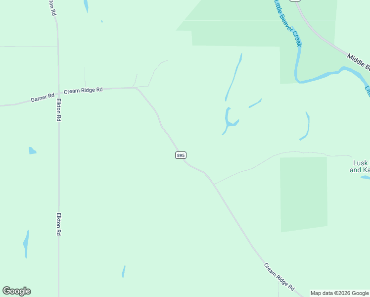 map of restaurants, bars, coffee shops, grocery stores, and more near 43825 Cream Ridge Road in Lisbon