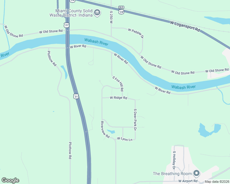 map of restaurants, bars, coffee shops, grocery stores, and more near 1641 Riverview Road in Peru