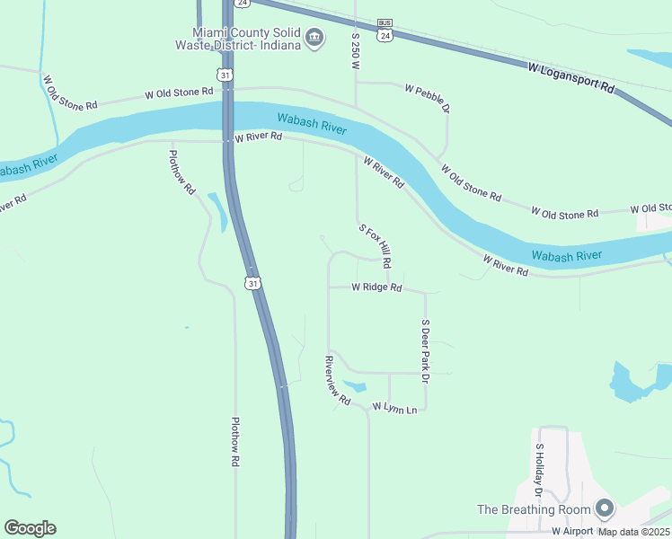 map of restaurants, bars, coffee shops, grocery stores, and more near 1727 Riverview Road in Peru