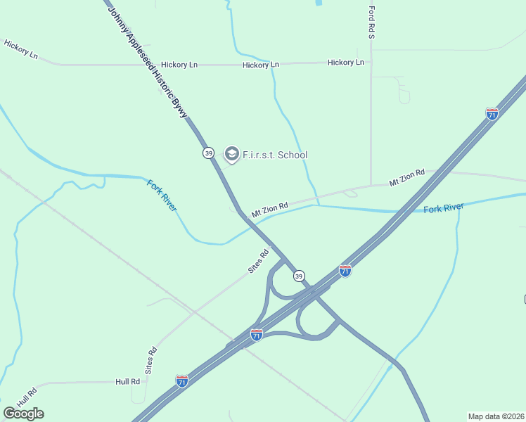 map of restaurants, bars, coffee shops, grocery stores, and more near 1500-1558 Mount Zion Road in Mansfield