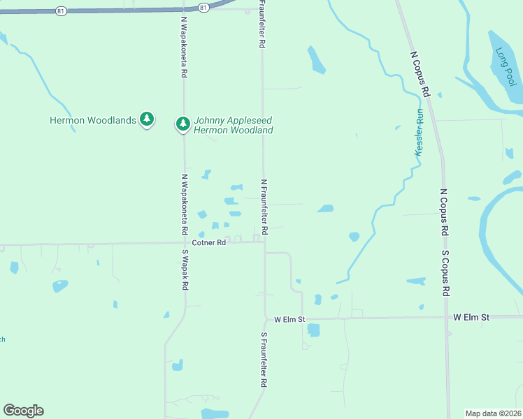 map of restaurants, bars, coffee shops, grocery stores, and more near 152 North Fraunfelter Road in Elida