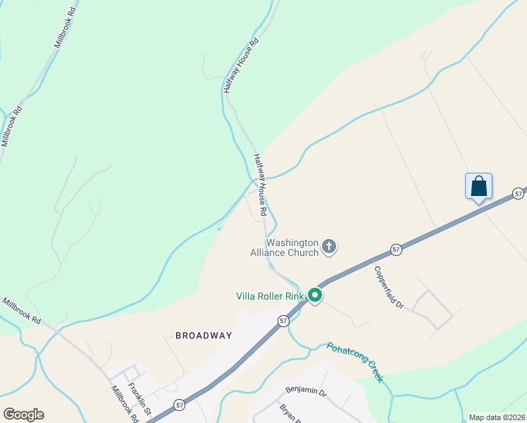 map of restaurants, bars, coffee shops, grocery stores, and more near 31 Halfway House Road in Washington