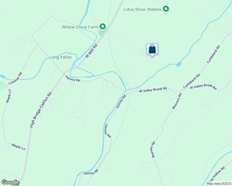 map of restaurants, bars, coffee shops, grocery stores, and more near 357 Vernoy Road in Califon