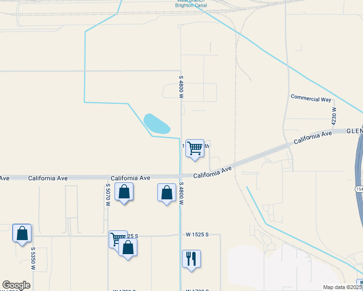 map of restaurants, bars, coffee shops, grocery stores, and more near 1048 South 4800 West in Salt Lake City