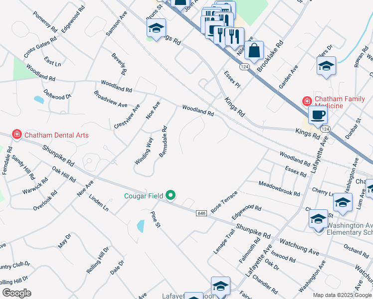 map of restaurants, bars, coffee shops, grocery stores, and more near 9 Independence Court in Madison