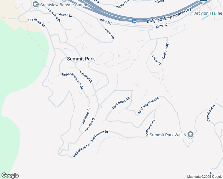map of restaurants, bars, coffee shops, grocery stores, and more near 195 Saint Moritz Strasse in Park City