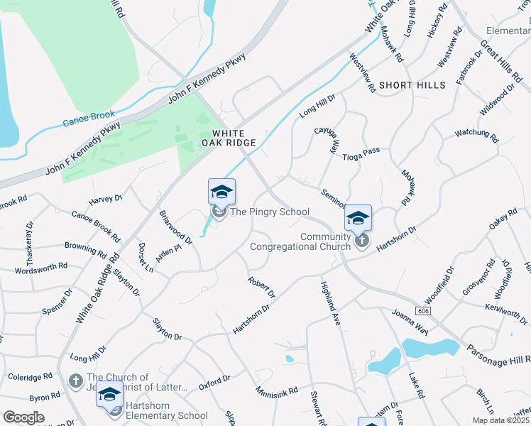 map of restaurants, bars, coffee shops, grocery stores, and more near 346 Long Hill Drive in Essex County