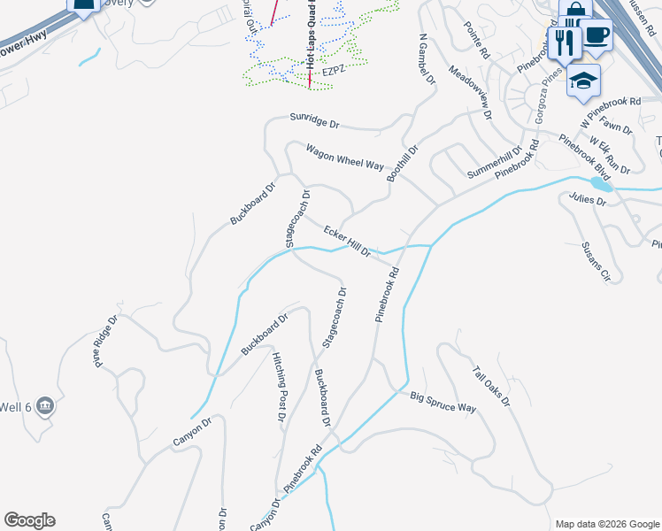 map of restaurants, bars, coffee shops, grocery stores, and more near 3743 Ecker Hill Drive in Park City