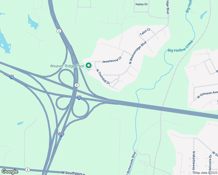 map of restaurants, bars, coffee shops, grocery stores, and more near 4535 North Thornhill Drive in Peoria