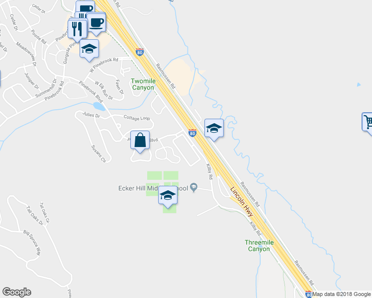 map of restaurants, bars, coffee shops, grocery stores, and more near 2627 Kilby Road in Park City
