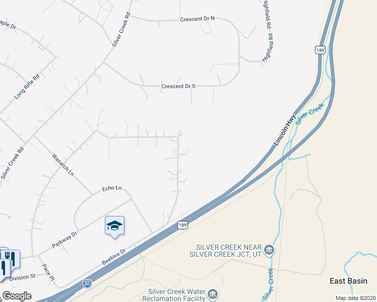 map of restaurants, bars, coffee shops, grocery stores, and more near 7664 Whileaway Road in Park City