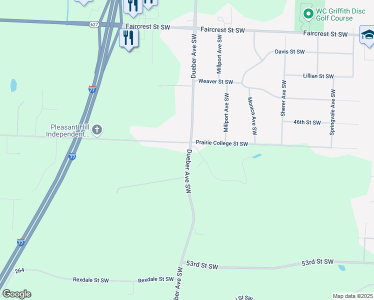 map of restaurants, bars, coffee shops, grocery stores, and more near 4715 Dueber Avenue Southwest in Canton