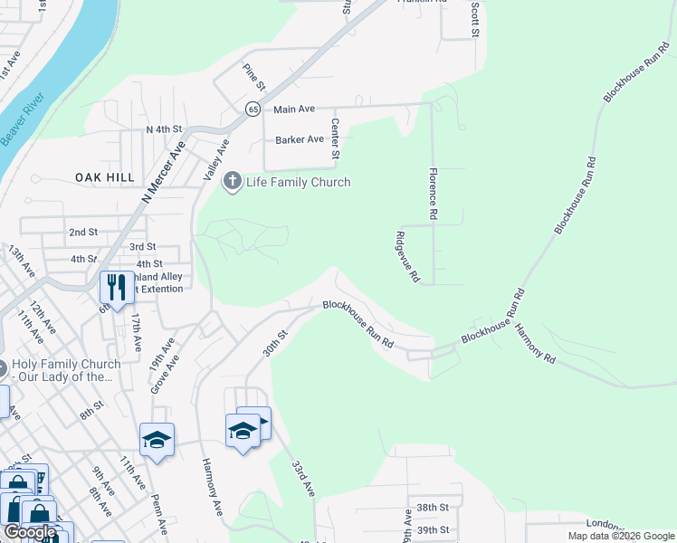 map of restaurants, bars, coffee shops, grocery stores, and more near 101 Willow Tree Estates in New Brighton
