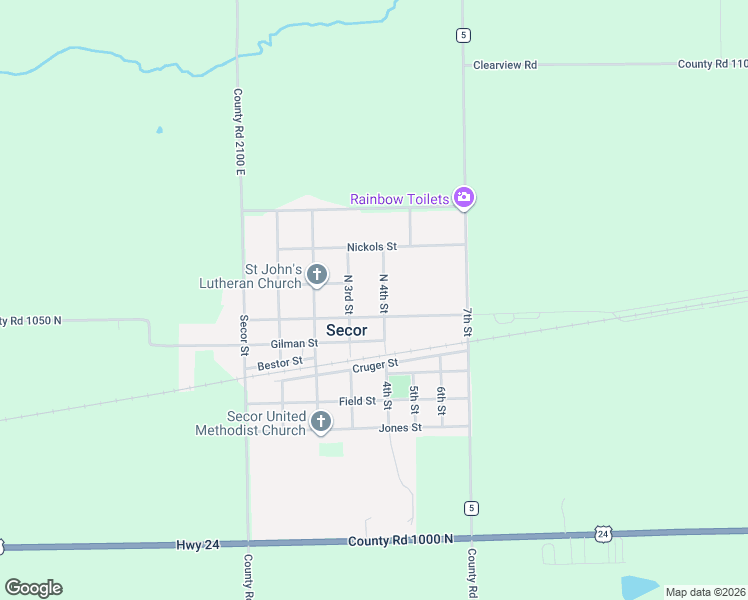 map of restaurants, bars, coffee shops, grocery stores, and more near 211 North 4th Street in Secor