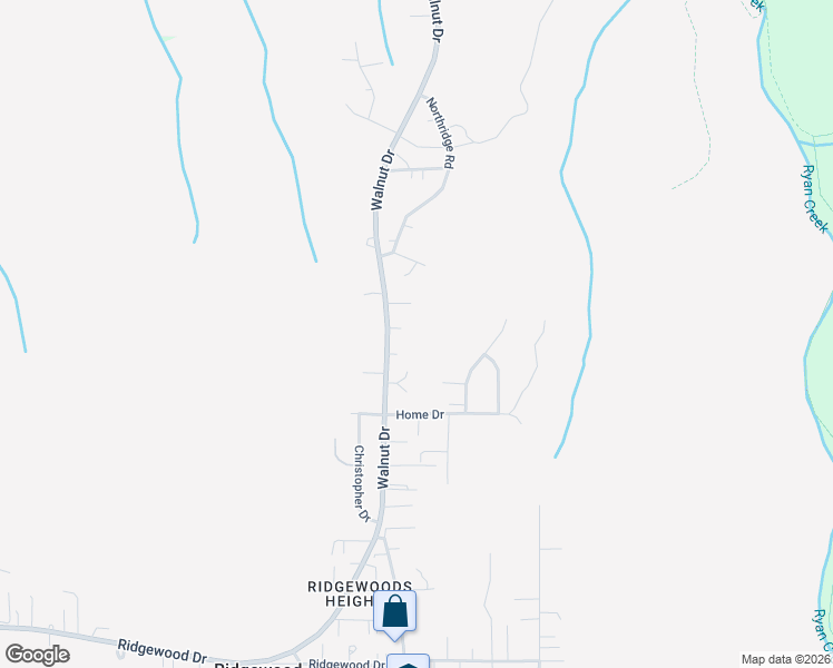 map of restaurants, bars, coffee shops, grocery stores, and more near 2155 Woodcrest Court in Eureka