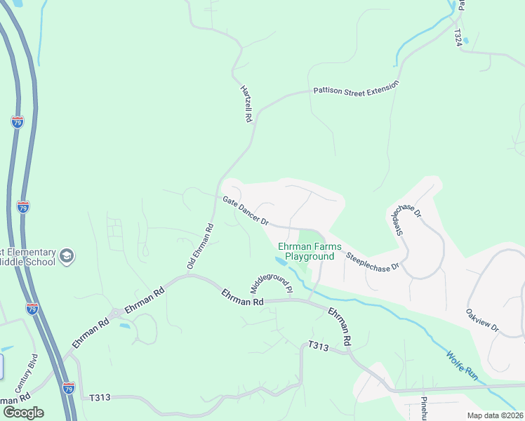 map of restaurants, bars, coffee shops, grocery stores, and more near 500 Sword Dance Place in Cranberry Township