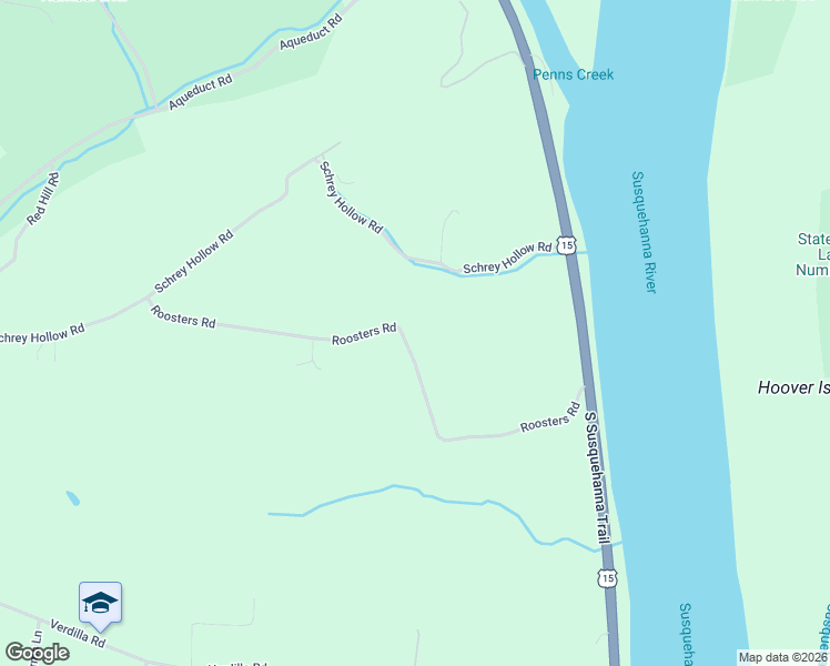 map of restaurants, bars, coffee shops, grocery stores, and more near 552 Roosters Road in Port Trevorton