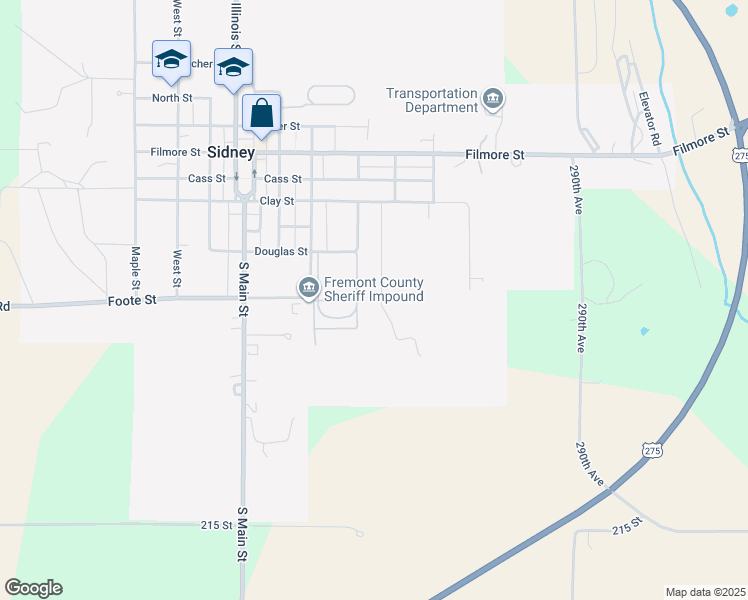 map of restaurants, bars, coffee shops, grocery stores, and more near 500 Birch Street in Sidney