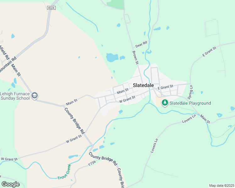 map of restaurants, bars, coffee shops, grocery stores, and more near in Slatedale