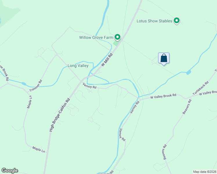 map of restaurants, bars, coffee shops, grocery stores, and more near 367 Vernoy Road in Califon