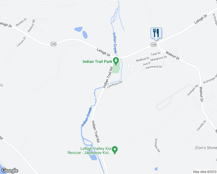 map of restaurants, bars, coffee shops, grocery stores, and more near 426 Cinchona Road in Northampton