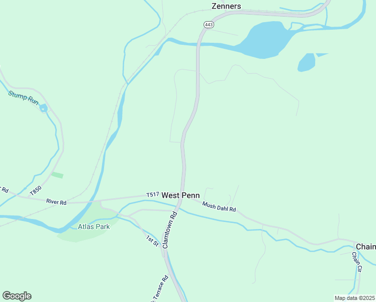 map of restaurants, bars, coffee shops, grocery stores, and more near 1044 Clamtown Road in Tamaqua