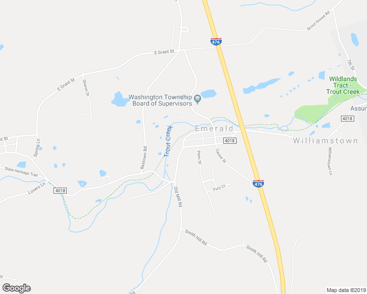 map of restaurants, bars, coffee shops, grocery stores, and more near 3492 Main Street in Slatington
