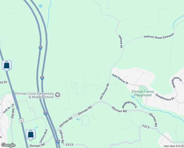 map of restaurants, bars, coffee shops, grocery stores, and more near 202 Carry Back Court in Cranberry Township