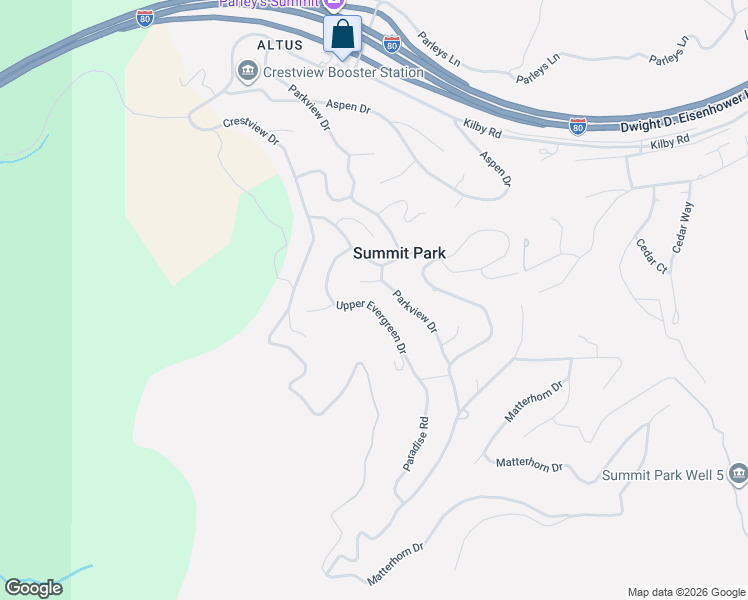 map of restaurants, bars, coffee shops, grocery stores, and more near 446 Upper Evergreen Drive in Park City