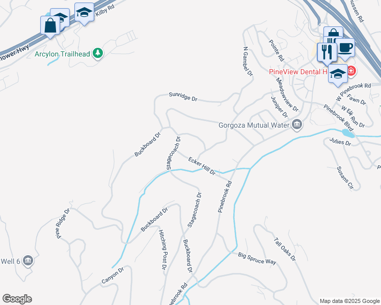 map of restaurants, bars, coffee shops, grocery stores, and more near 3788 Ecker Hill Drive in Park City