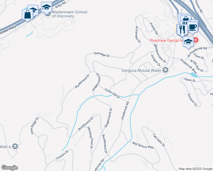 map of restaurants, bars, coffee shops, grocery stores, and more near 3788 Ecker Hill Drive in Park City