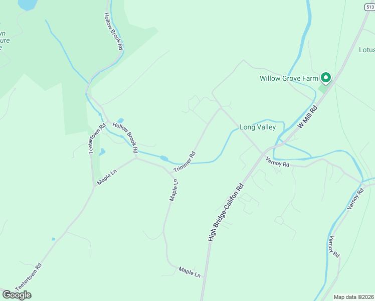 map of restaurants, bars, coffee shops, grocery stores, and more near 422 Trimmer Road in Califon