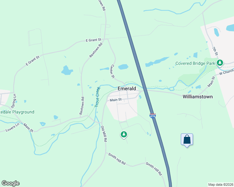 map of restaurants, bars, coffee shops, grocery stores, and more near 3452 Franklin St in Slatington