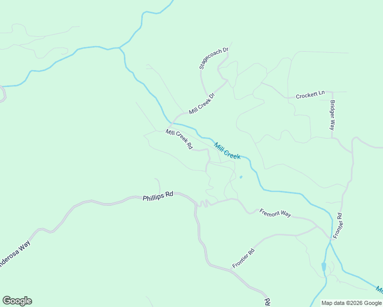 map of restaurants, bars, coffee shops, grocery stores, and more near 15620-15676 Mill Creek Road in OAK RUN