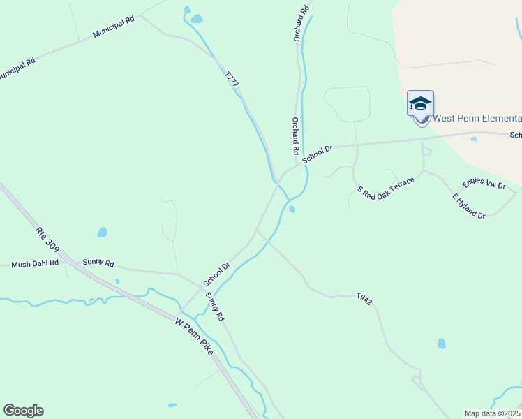 map of restaurants, bars, coffee shops, grocery stores, and more near 91 School Drive in New Ringgold
