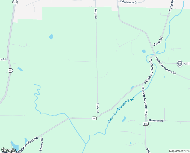 map of restaurants, bars, coffee shops, grocery stores, and more near 524 Rudy Road in Mansfield