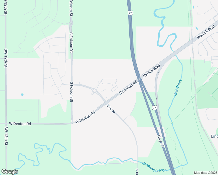 map of restaurants, bars, coffee shops, grocery stores, and more near 6291-6369 West Denton Road in Lincoln
