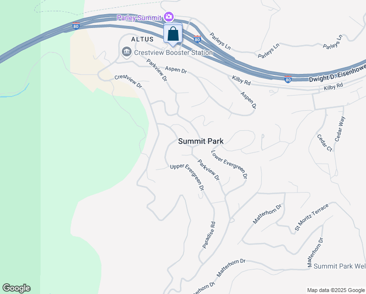 map of restaurants, bars, coffee shops, grocery stores, and more near 515 Crestview Drive in Park City