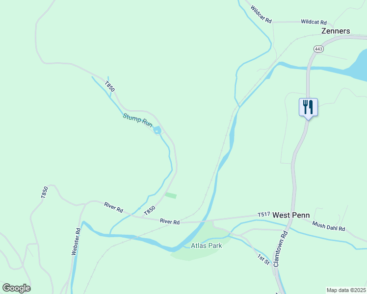 map of restaurants, bars, coffee shops, grocery stores, and more near 74 Reynolds Road in Tamaqua