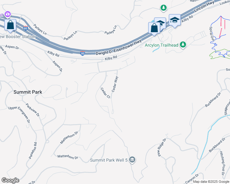 map of restaurants, bars, coffee shops, grocery stores, and more near 7850 Cedar Way in Park City