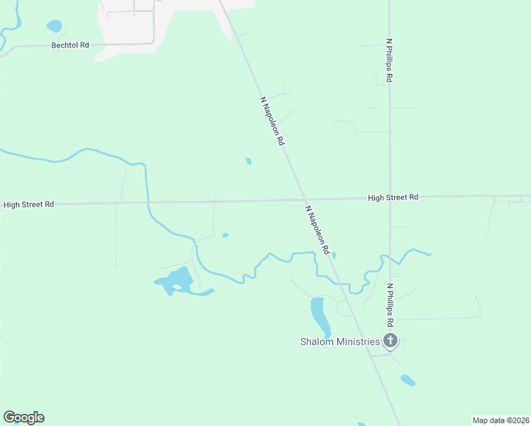 map of restaurants, bars, coffee shops, grocery stores, and more near 8342 High Street Road in Lima