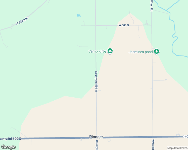 map of restaurants, bars, coffee shops, grocery stores, and more near 5472 County Road 550 West in Wabash
