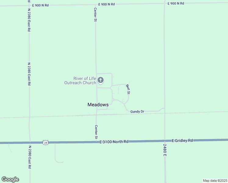 map of restaurants, bars, coffee shops, grocery stores, and more near 24164 Oak Court in Chenoa