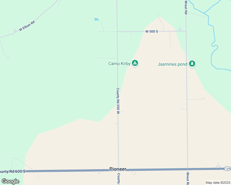 map of restaurants, bars, coffee shops, grocery stores, and more near 5472 County Road 550 West in Wabash