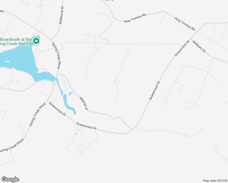 map of restaurants, bars, coffee shops, grocery stores, and more near 256 Holyoke Place in Spring Creek