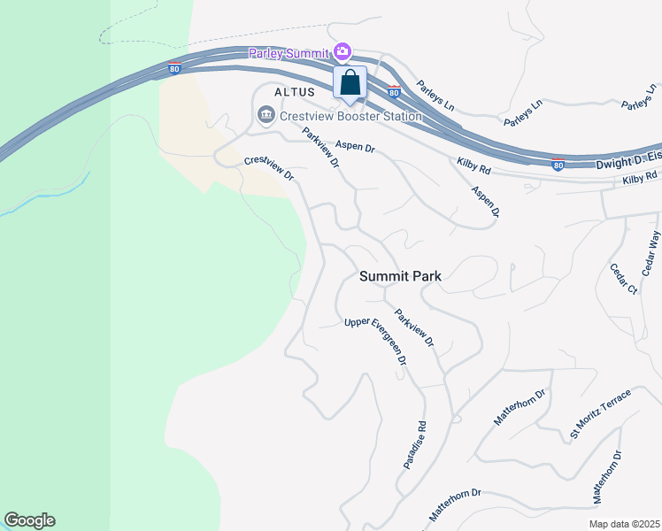 map of restaurants, bars, coffee shops, grocery stores, and more near 50 Innsbruck Strasse in Park City