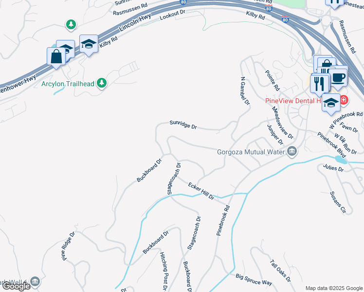 map of restaurants, bars, coffee shops, grocery stores, and more near 3697 Wagon Wheel Way in Park City