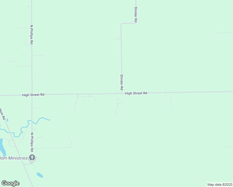 map of restaurants, bars, coffee shops, grocery stores, and more near 9465 High Street Road in Harrod