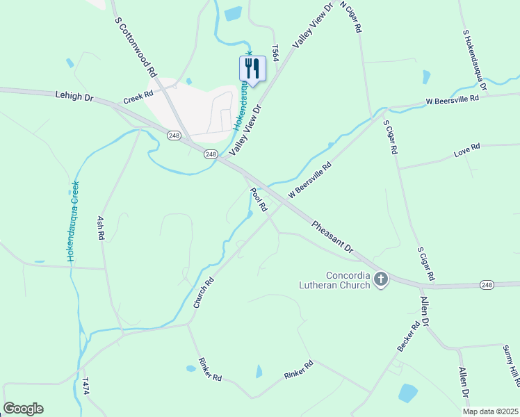 map of restaurants, bars, coffee shops, grocery stores, and more near 23 Pool Road in Northampton